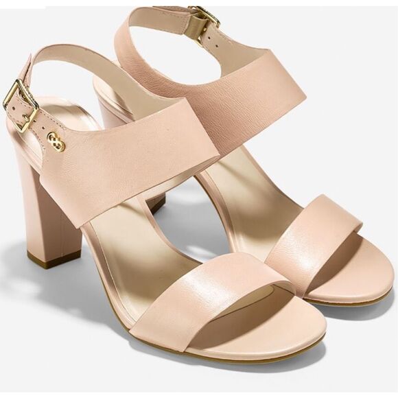 Cole Haan Octavia Sandal - Canyon Rose Leather Light Pink Heels - 7 - Picture 1 of 12